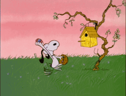woodstock gifs  WiffleGif  Snoopy easter Snoopy pictures Happy easter  gif