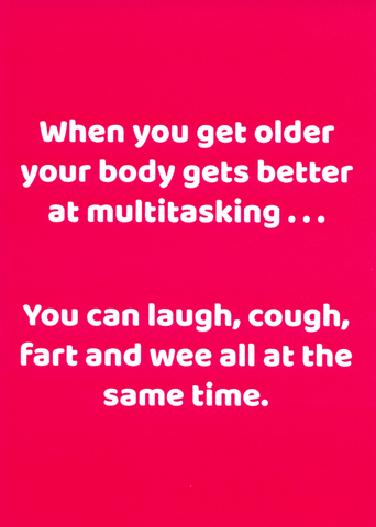 Body gets better at multitasking