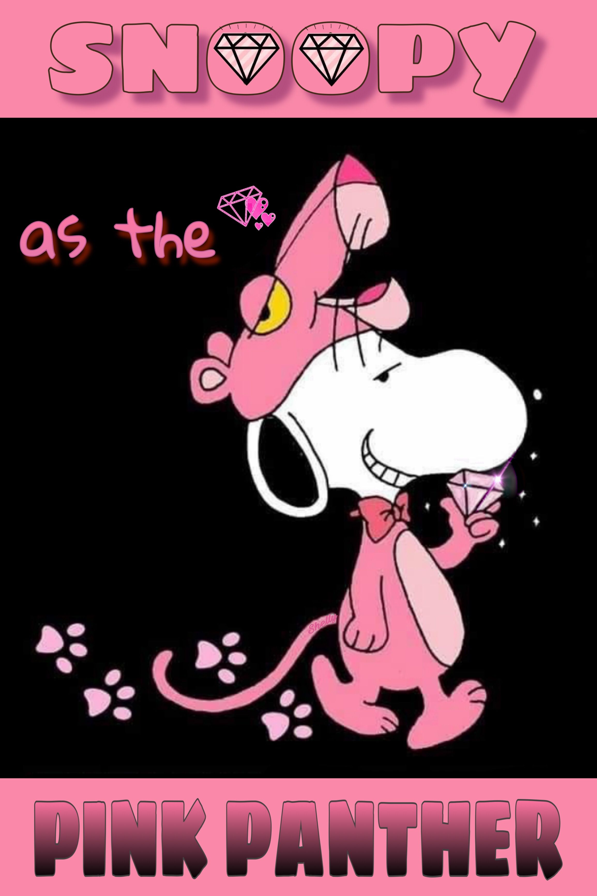 Snoopy as the Pink Panther  Snoopy wallpaper Snoopy Snoopy pictures