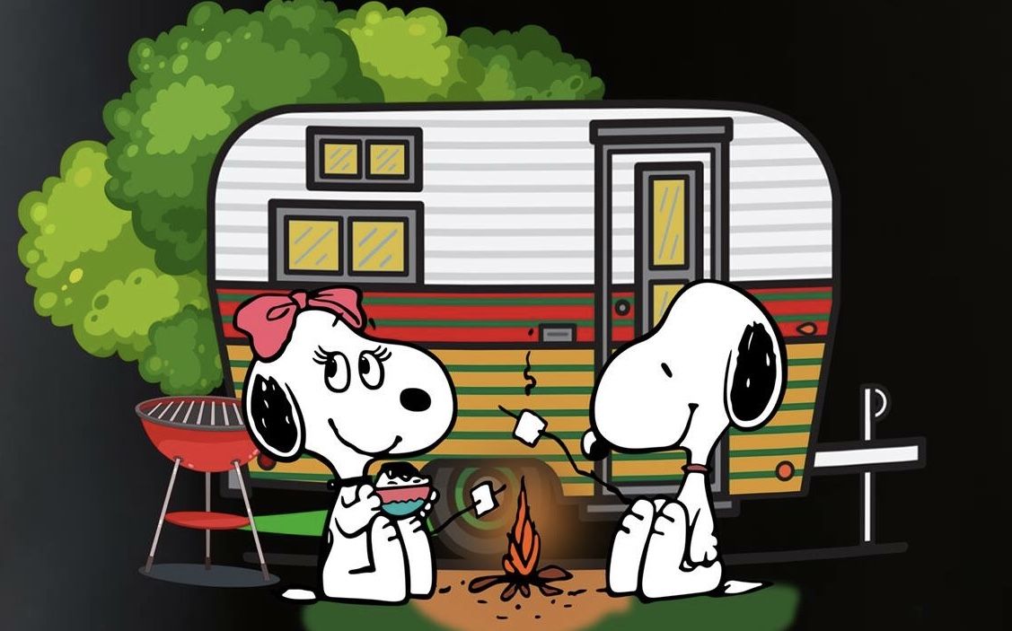 SNOOPY AND BELLA CAMPING  Snoopy funny Snoopy pictures Snoopy love   Snoopy pictures Camp snoopy Snoopy and woodstock