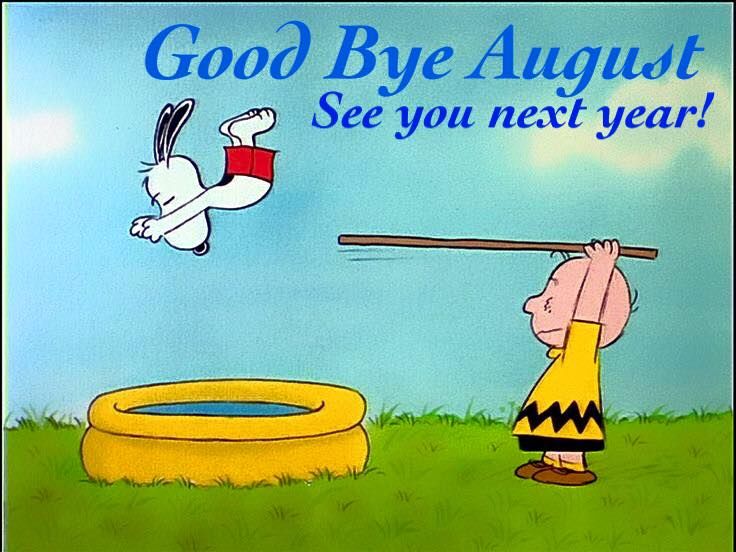 Snoopy Good Bye August See You Next Year Pictures Photos and Images for  Facebook Tumblr Pinterest and Twitter