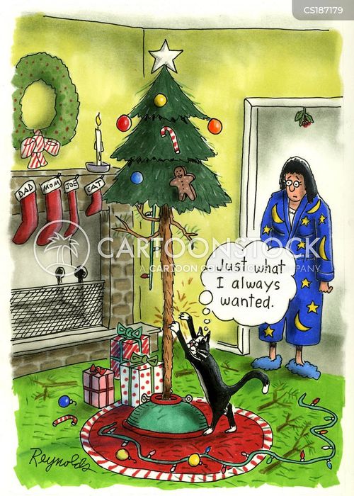 Image result for decorating the christmas tree cartoon