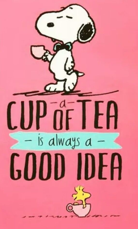 Pin by Claudia Forero on Snoopy  Charlie Brown  Tea quotes Friends  quotes Tea time