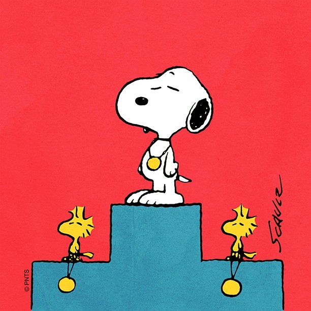 PEANUTS quotGold medals all around quot  Snoopy cartoon Snoopy  pictures Snoopy