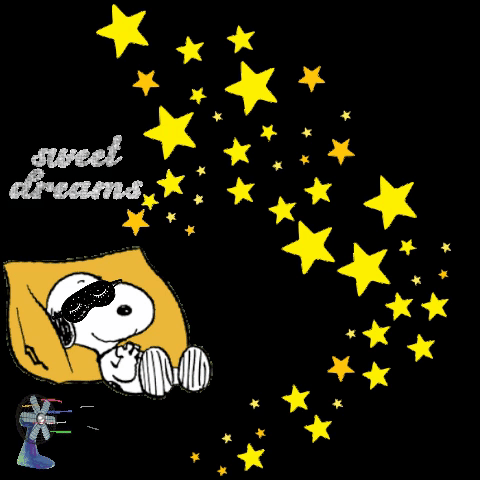 Snoopy Sweet Dreams via GIPHY gif sleep sleep mask fan white noise  stars rest  Snoopy pictures Snoopy images Goodnight snoopy