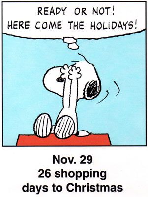 This is a classic countdown panel from 1999  Snoopy christmas Snoopy  love Snoopy cartoon