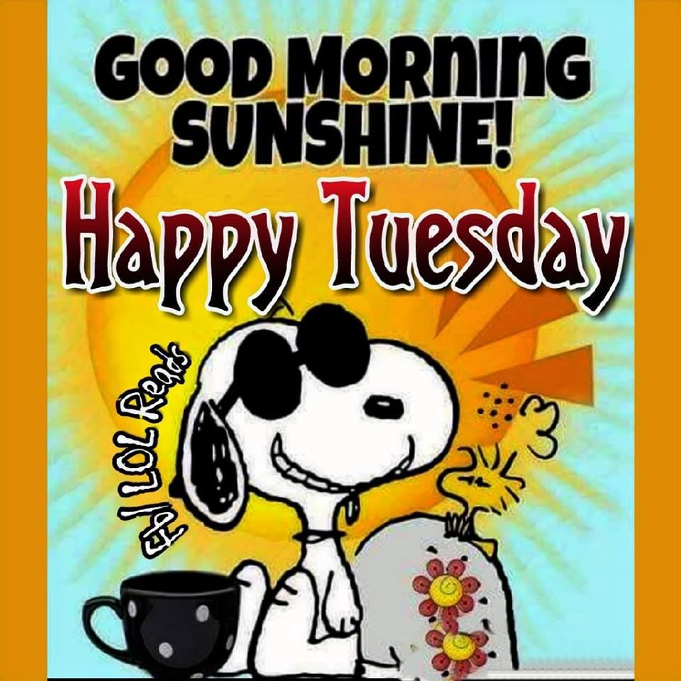 Snoopy Good Morning Happy Tuesday - good morning gift