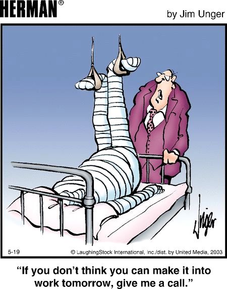 man in hospital visited by his boss  Funny cartoon pictures Funny  cartoons jokes Funny cartoons