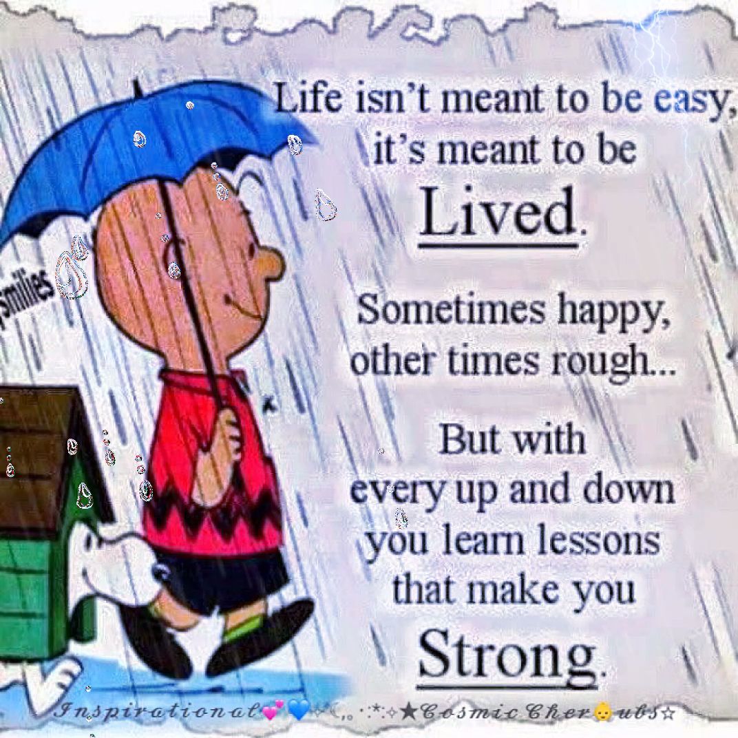 Balance amp Be Strong Video  Good morning rainy day Rainy day quotes  Snoopy quotes