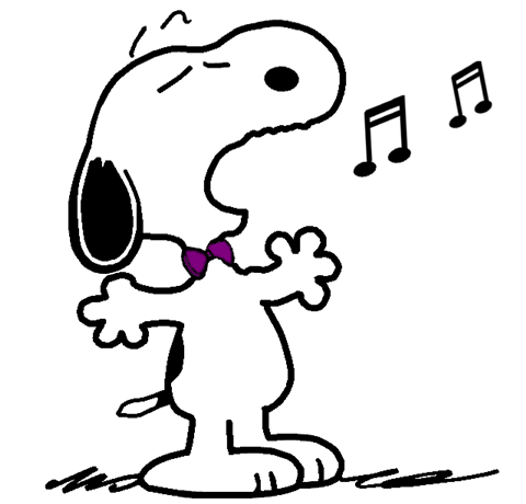 Snoopy as The World Famous Opera Singer  Snoopy images 80s cartoons  Snoopy
