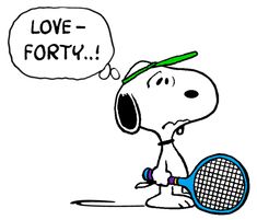 Snoopy and tennis