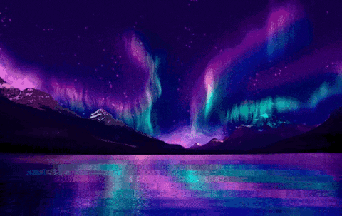 Image result for northern lights gif