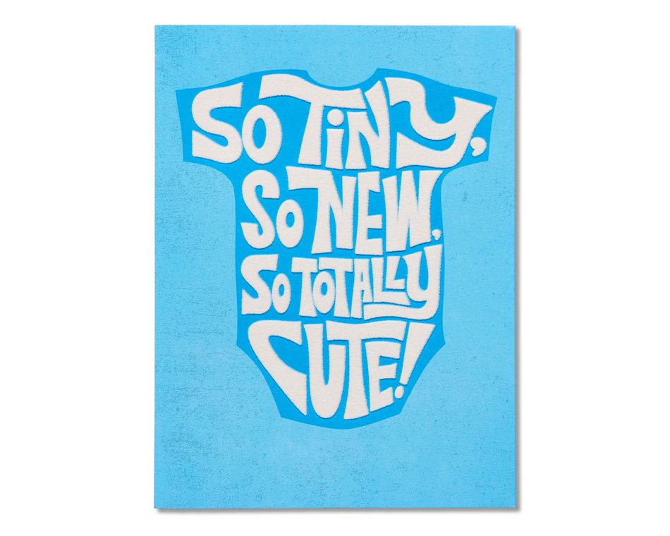 So Tiny New Baby Boy Congratulations Card
