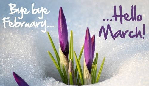 Image result for Hello March goodbye February images
