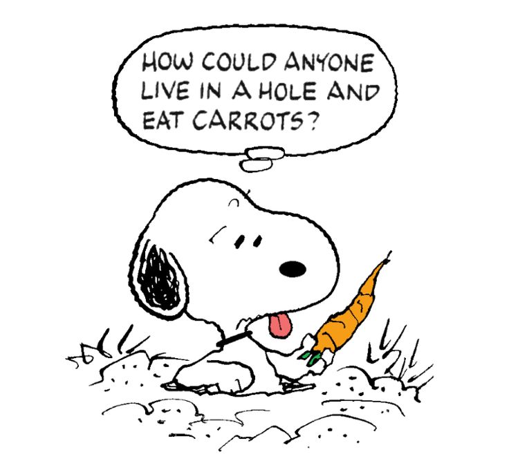 Snoopy is So Glad Hes Not a Rabbit