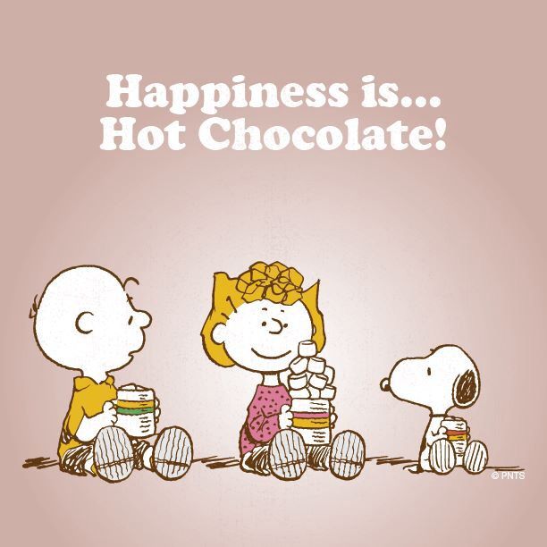 Hot Chocolate  Snoopy cartoon Peanuts gang Charlie brown and snoopy