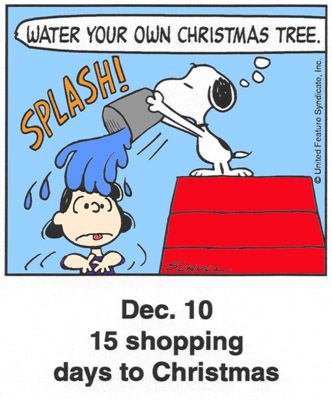 This is a classic countdown panel from 2000  Snoopy cartoon Charlie brown  and snoopy Snoopy quotes