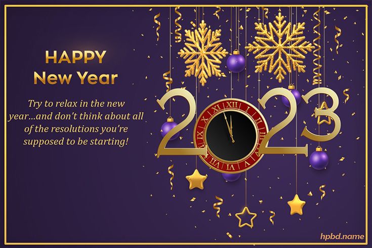 Make Luxurious 2023 New Year Greeting Card for All Relationship in 2022  New  year images New year greeting cards New year greetings