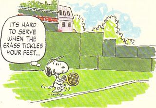 Snoopy plays at Wimbledon -  Snoopy love Snoopy pictures Wimbledon