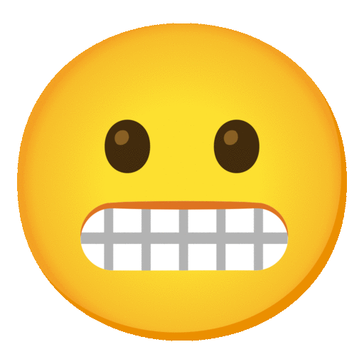 Grimacing Face on Noto Color Emoji Animated