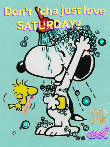 Snoopy Dont cha love Saturday gif  Snoopy pictures Snoopy quotes  Snoopy images