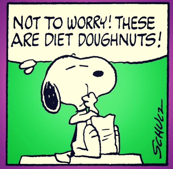 Diet doughnuts  Snoopy  Snoopy happy dance Snoopy quotes