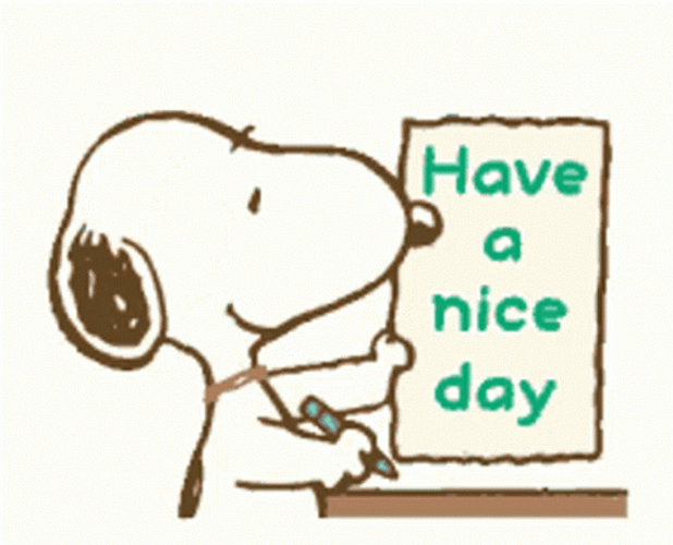 Snoopy Have A Great Day GIF  GIFDBcom