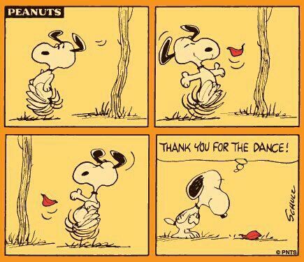 Snoopy Thank You for the Dance  Snoopy dance Snoopy comics Snoopy love