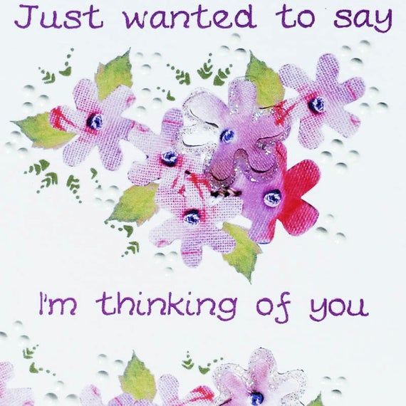 Thinking of You Flowers Card WWSY05 - Etsy  Thinking of you quotes  Thinking of you Thinking of you images