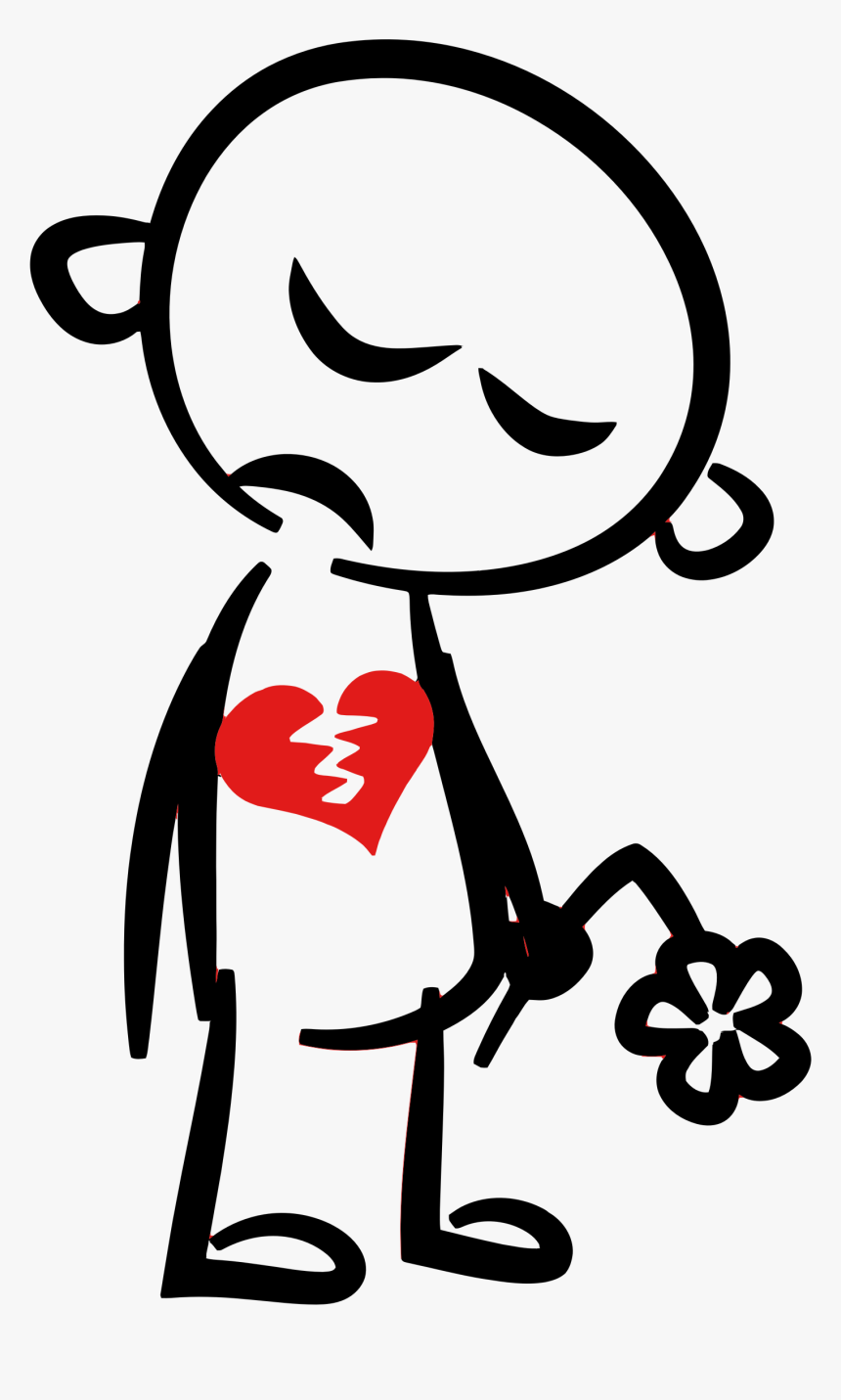 Broken Heart Clipart Free - Broken Hearted Clipart HD Png