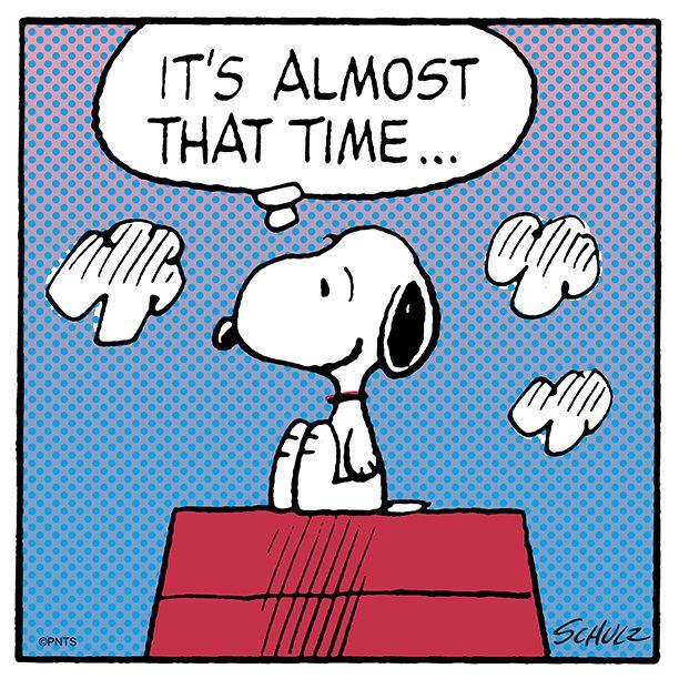 PEANUTS on Twitter Almost time for the weekend   Charlie brown and  snoopy Snoopy Snoopy love