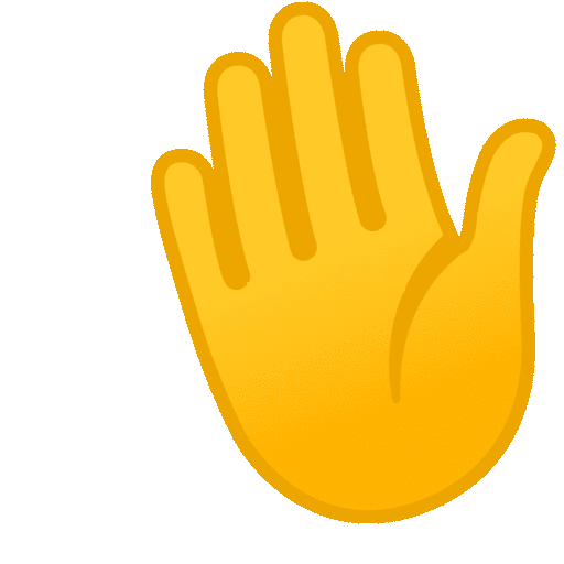 Waving Hand on Noto Color Emoji Animated