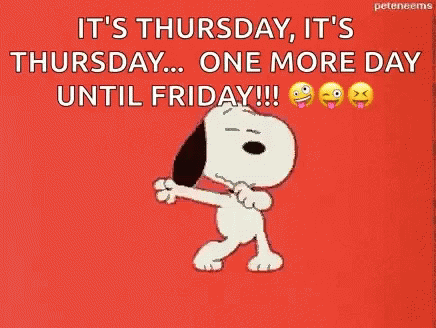 Snoopy One More Day GIF - Snoopy OneMoreDay Friday