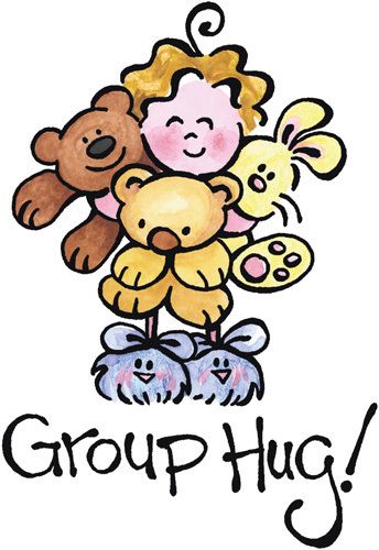 Classic Movies Fans Photo Hugs to Everyone  Hug Group hug Love hug