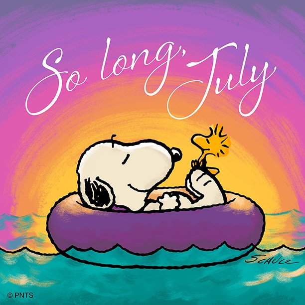 PEANUTS on Twitter Goodbye July httpstcoliPx2uMwlU  Twitter