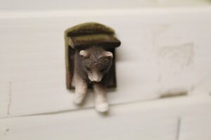 Image result for dolls house miniatures cat in cat flap