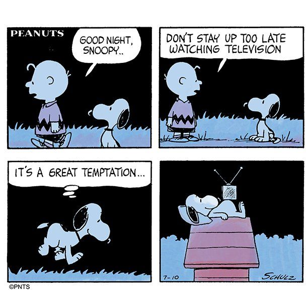 PEANUTS on Twitter TV all day and all night   Snoopy cartoon Snoopy  funny Snoopy comics
