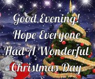 Good Evening Hope Everyone Had A Wonderful Christmas Day  Merry christmas  pictures Christmas Christmas pictures