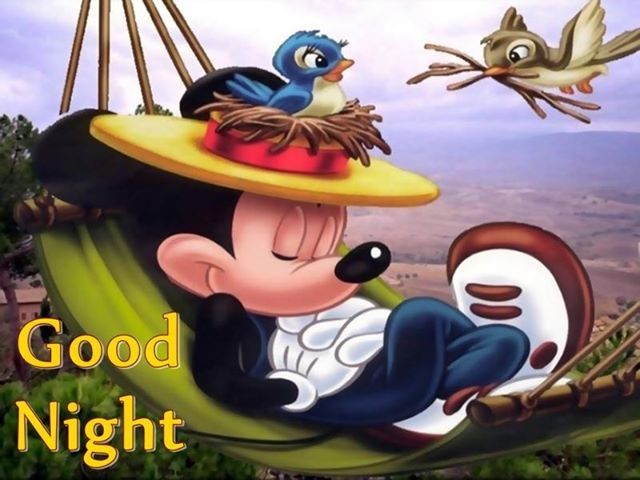 Good Night  Mickey mouse cartoon Mickey mouse wallpaper Disney