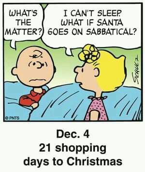 21 shopping days to Christmas  Snoopy cartoon Charlie brown and snoopy Charlie  brown peanuts