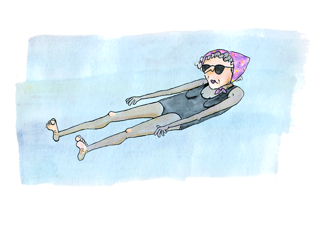 Image result for old ladies swimming gif