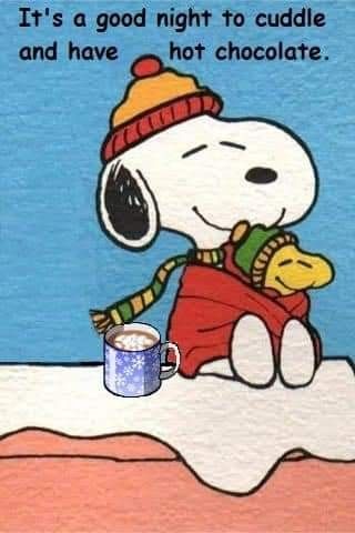 Cuddle and Hot chocolate  Snoopy pictures Snoopy cartoon Snoopy images