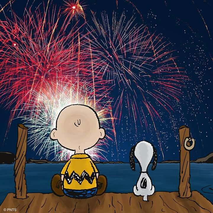 Charlie Brown and Snoopy watching fireworks   Snoopy pictures Snoopy Charlie  brown and snoopy