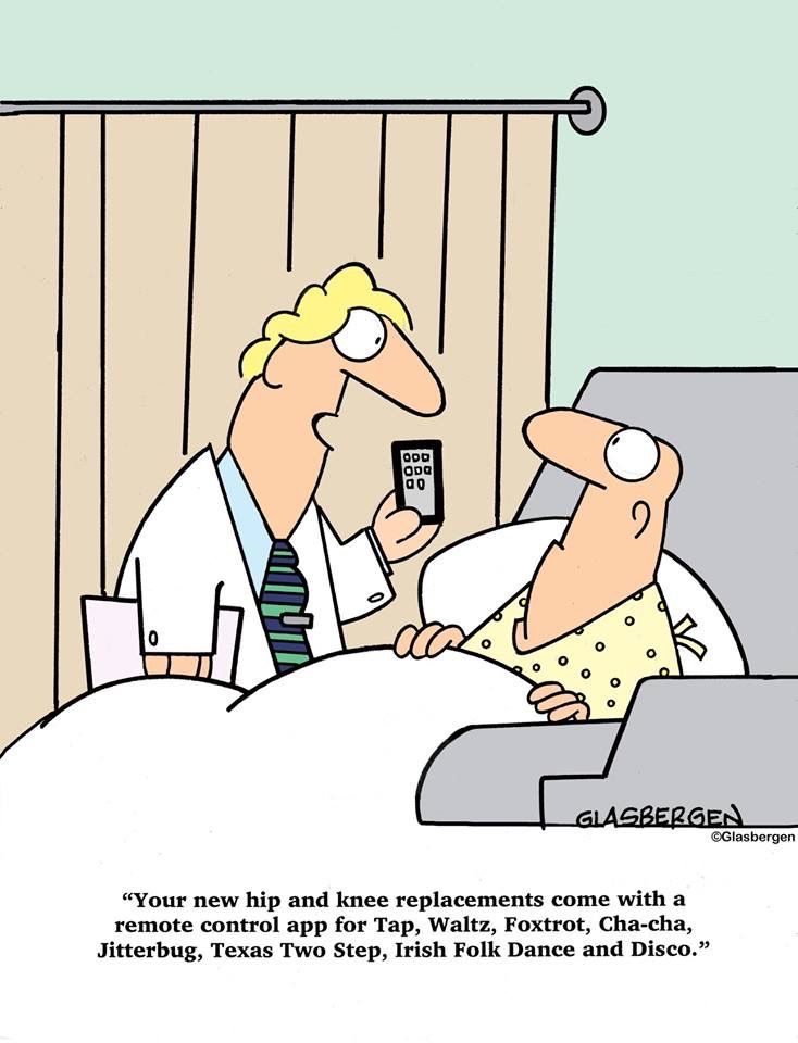 Pin by Debra Jacobson on Occupational Stuff  Funny cartoons jokes Folk  dance Knee replacement