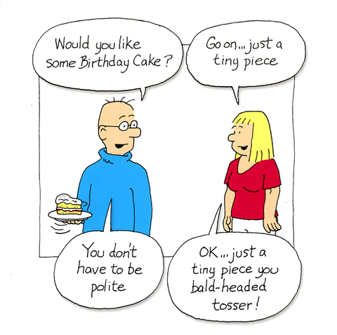 Birthday cake - dont have to be polite