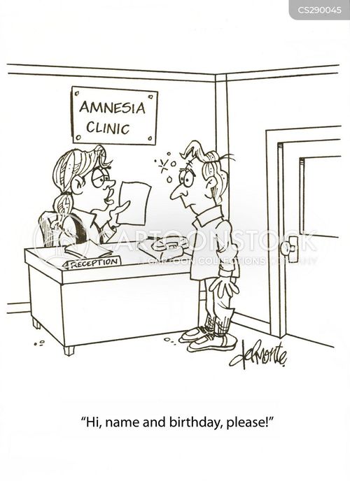 Cant Remember Cartoons and Comics - funny pictures from CartoonStock