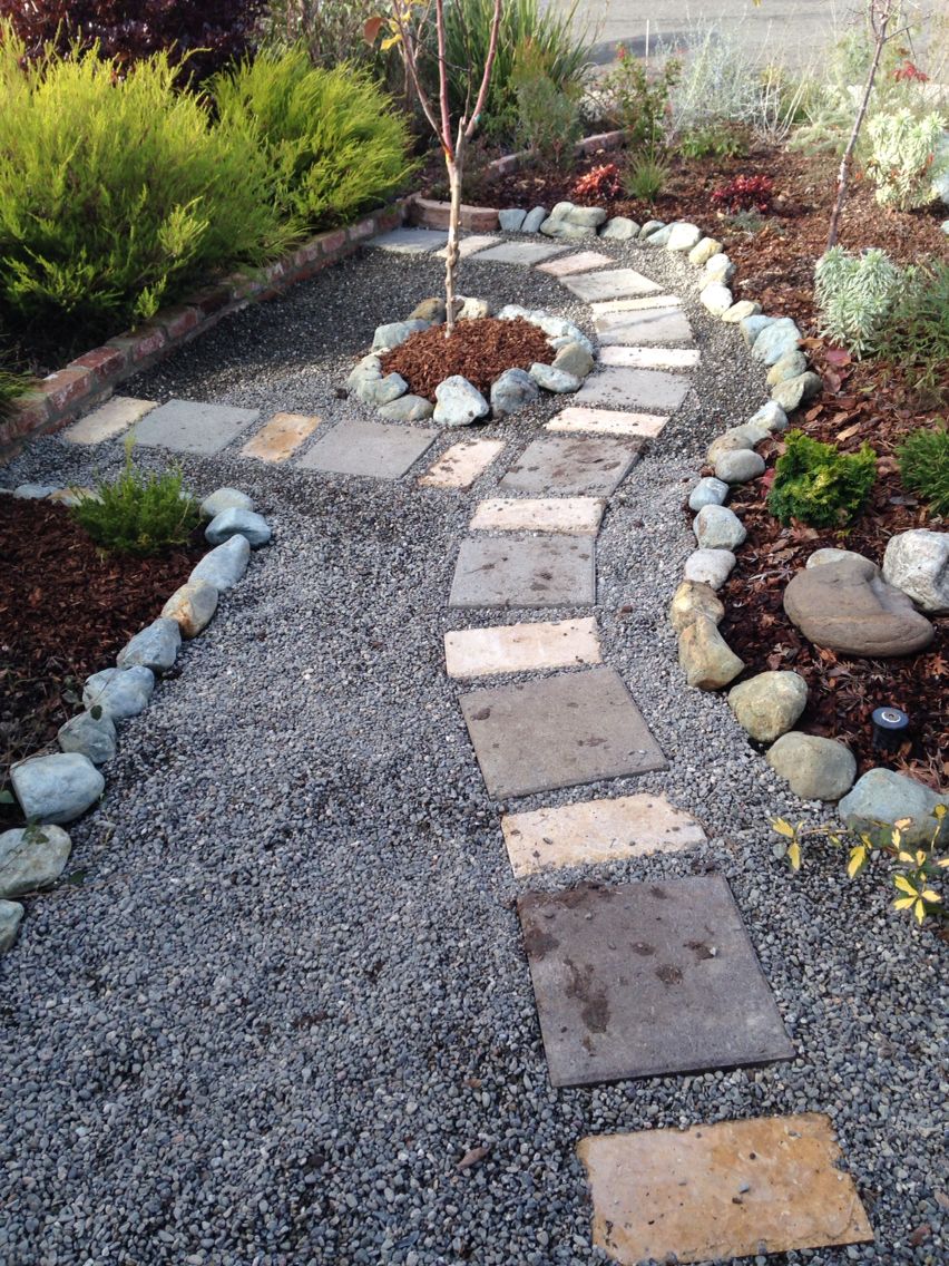 Image result for replacing grass with stones