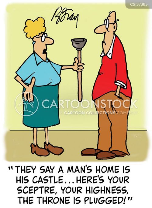 Image result for Unblocking the toilet cartoon images
