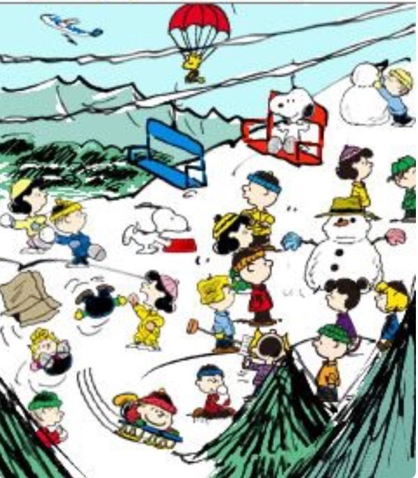 Winter Fun on the Ski Slope With Snoopy Woodstock and the Peanuts Gang  Charlie  brown and snoopy Snoopy christmas Snoopy love