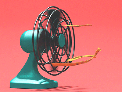 Blowing Fan  Fan Motion graphics animation Gif